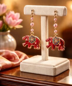 Colorful Elephant Earrings