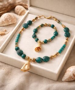 Lovely Choker Necklace and Bracelet Set