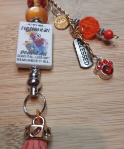 Witty 'Orange' Bag Charm